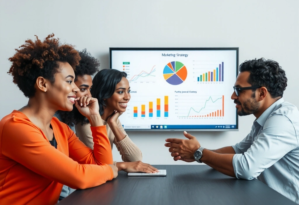 Digital marketing strategy meeting