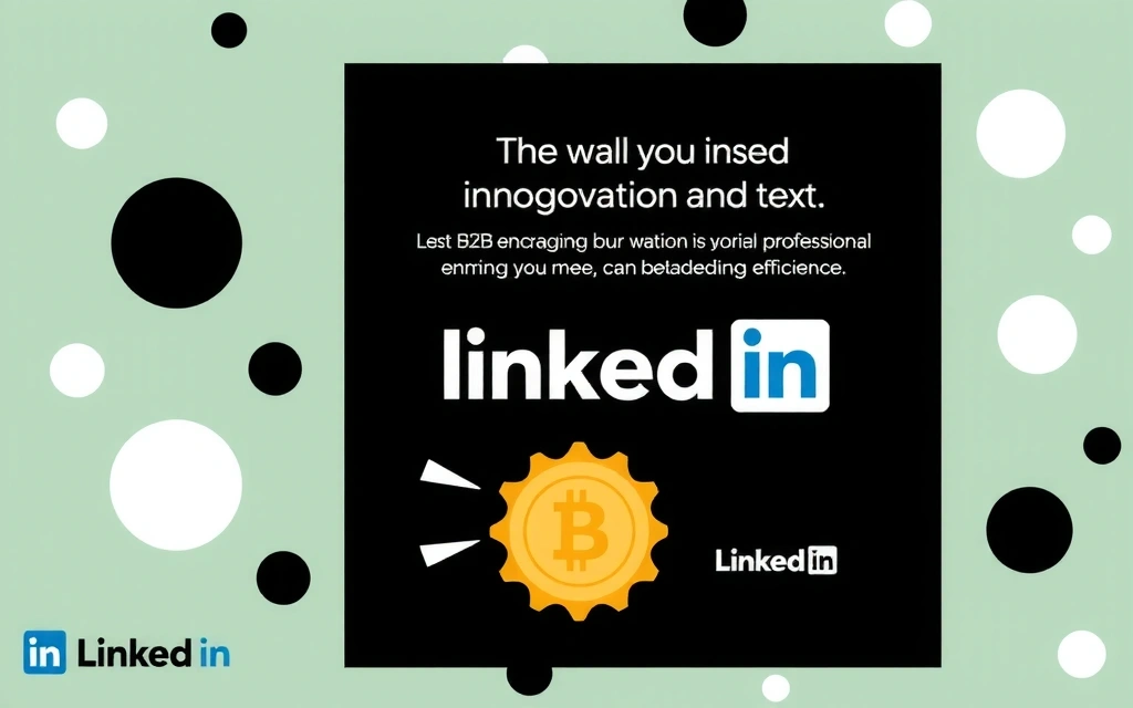 Creative visual for a LinkedIn ad campaign, featuring abstract B2B themes and a professional, engaging design, no text.