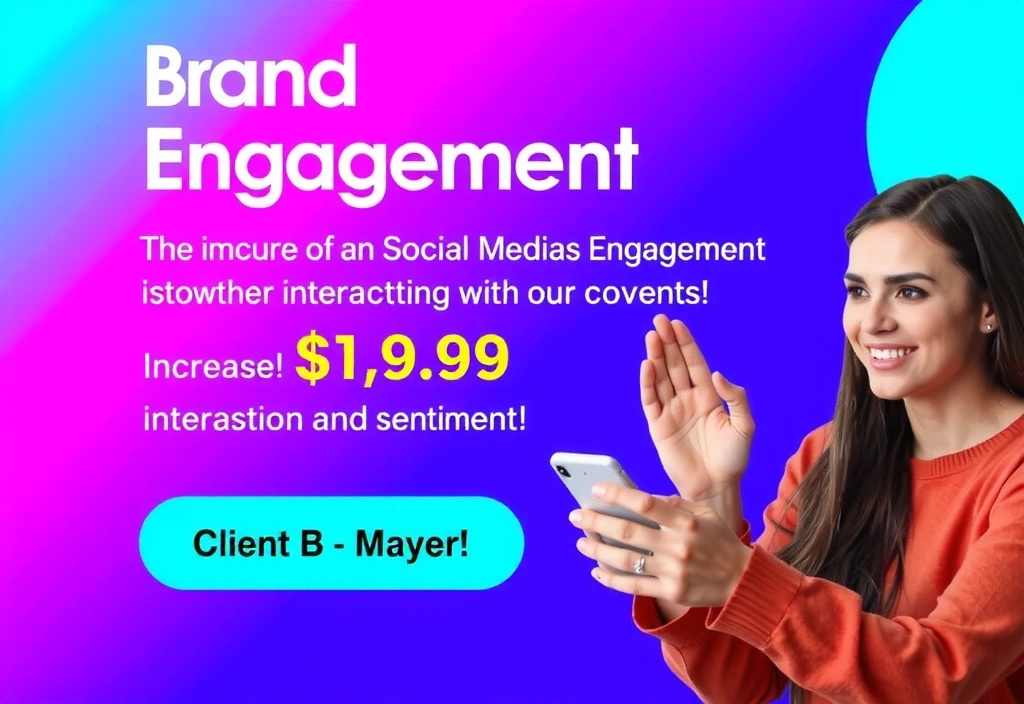Client B's content marketing campaign results showing improved brand engagement
