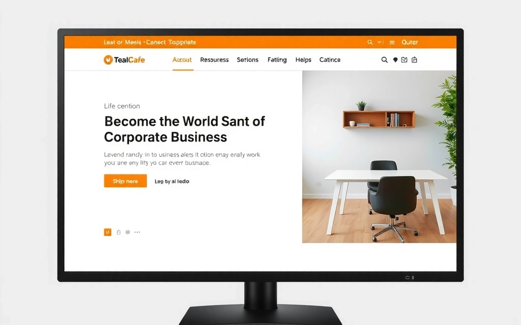 Case Study image for a corporate business website redesign